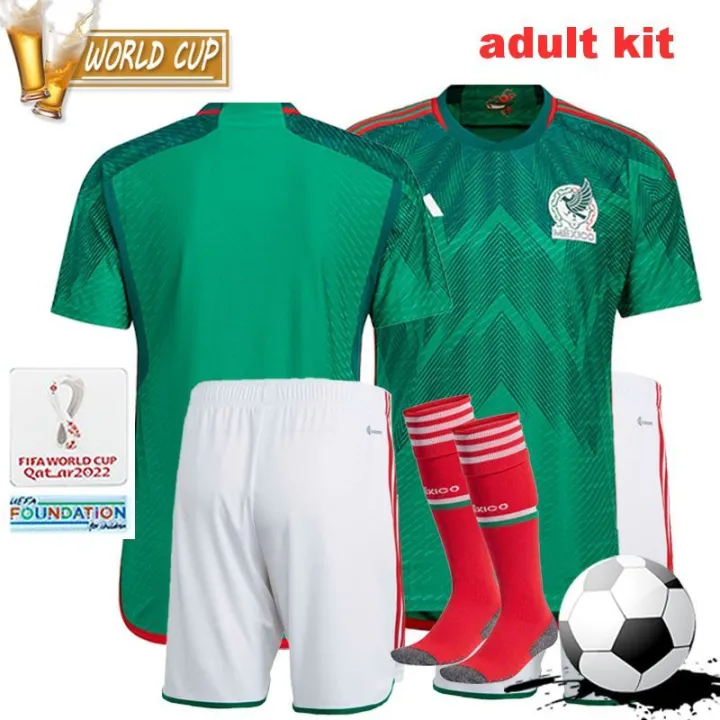 Adult kit Mexico national team home soccer Jersey 2022 2023 World Cup ...