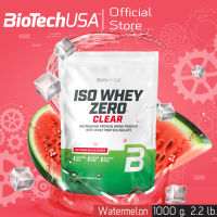 BioTechUSA Iso Whey Zero Clear 1000g Watermelon (เวย์โปรตีนไอโซเลท รสแตงโม- ลีนเวย์) เวย์โปรตีนแบบใส ไม่มีกลิ่นนม เพิ่ม บำรุง สร้างกล้ามเนื้อ Whey Protein Isolate with BCAA