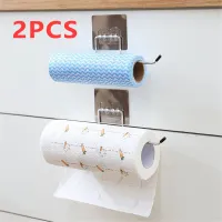 2Pcs Hanging Toilet Paper Rack Roll Paper towel Holder Holder Bathroom Towel Rack Stand Kitchen Stand Paper Home Storage Racks