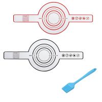 2ชิ้นซิลิโคนเสื่ออบสำหรับดัตช์เตาอบขนมปังเบเกอรี่ไม่ติดเสื่ออบที่มีด้ามยาว8.3นิ้วนำมาใช้ใหม่แผ่น