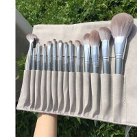 Makeup Brushes Set Luxury 14pcs Professional Cruelty Free Wooden Handle Vegan Dense Synthetic Burshes Makeup Cosmetics Tools