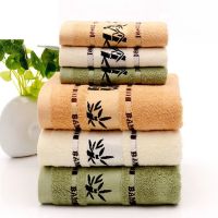 ◇✘℡ Super Absorbent Bath Towels for Adults Large Summer Bathroom Body Spa Sports Luxury Bamboo face Beach Towel 140x70cm