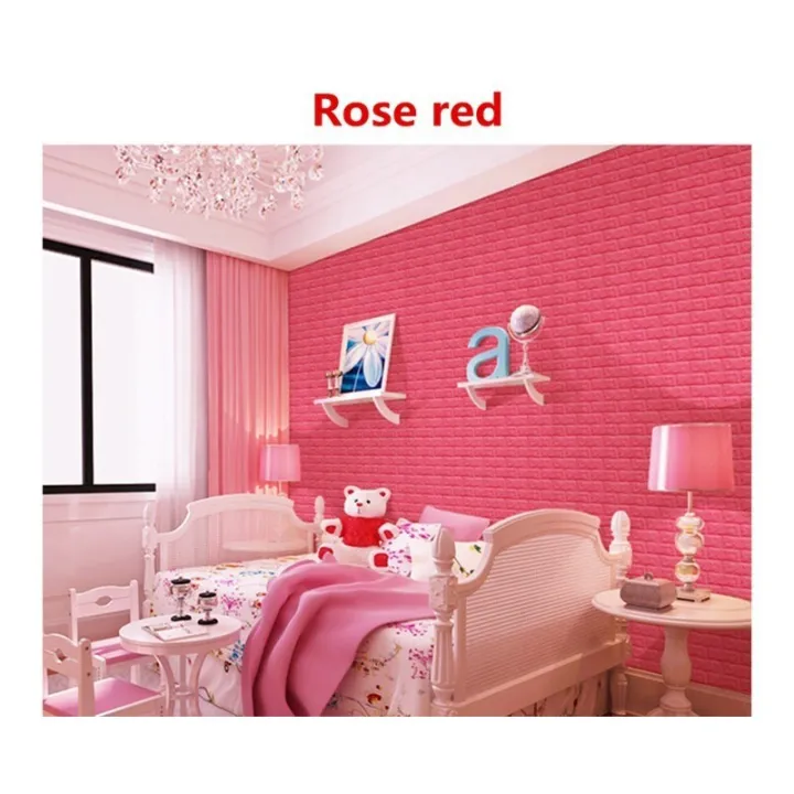 60x30 Beautiful Soundproof 3D Brick Pattern Wallpaper Bedroom Living