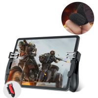 จอยสติ๊กมือถือสำหรับ Pubg แป้นเกมโทรศัพท์มือถือหกนิ้วตัวควบคุมสำหรับ Ipad Grip เกมเมอร์นักเล่นเกม Celular Pupg ควบคุมคอนโซล L1R1