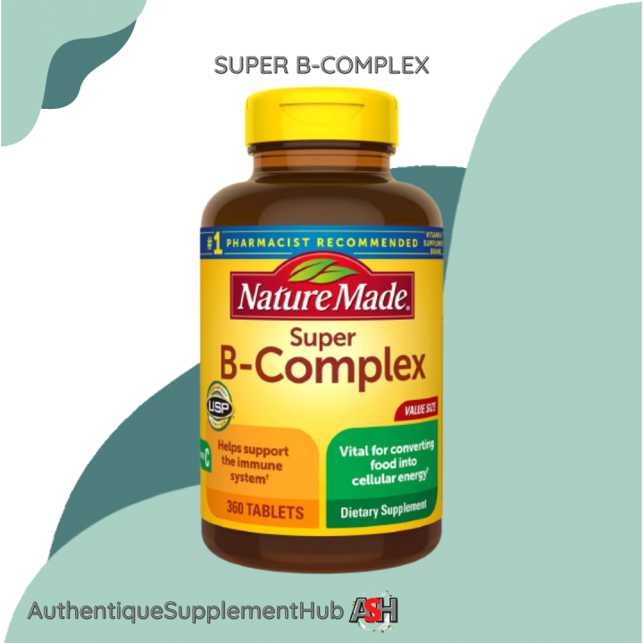 Nature Made SUPER B-COMPLEX With Vitamin C, 360 Tablets | Lazada PH