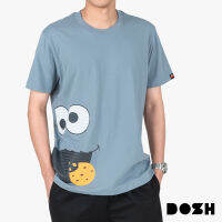 DOSH UNISEX T-SHIRTS SESAME STREETเสื้อยืดคอกลม แขนสั้น ผู้ชาย-ผู้หญิง DSEMT5061-BU