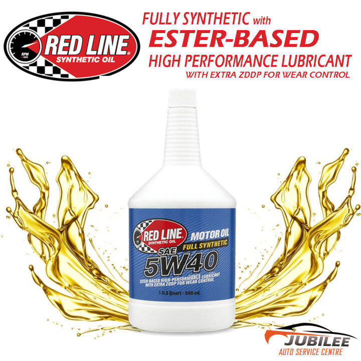 Red Line High Performance Fully Synthetic Motor Oil 5W40 | Lazada