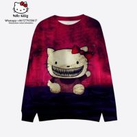 2023 Hello Kitty Dark Witch Christmas Costume Demon Crewneck Sexy Casual Halloween Costume