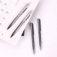 Mini Metal Ballpoint Pen Rotating Pocket Size Pen Portable Small Oil BallPoint Pen Exquisite Brief Office Student Supplies 1PC Pens