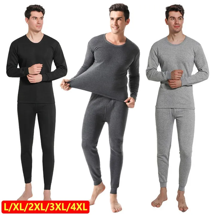 MAXG Thermal Clothes Warm Fleece Lined Ultra Soft Men's Long Johns Set