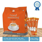 Combo 2 bịch Cà phê sữa Good Morning Trần Quang 480g bịch 24 gói x 20g