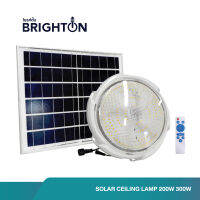 [3 แสง]BRIGHTON โคมไฟเพดานติดลอยโซล่าเซลล์พร้อมรีโมทควบคุม 200W 300W ฟรีค่าไฟตลอดอายุการใช้งาน LED Ceiling Lamp Solar