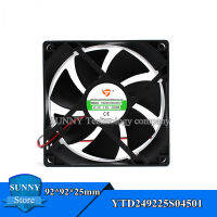 1Pc YTD249225S04501 9ซม.24V 0.30A 4500RPM Chassis เครื่องเชื่อมพัดลมทำความเย็น92x92x25mm