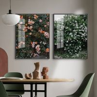 ดอกไม้ธรรมชาติโปสเตอร์ Wall Art ภาพวาดผ้าใบ-Scandinavian Plant Picture Modern Art พิมพ์สำหรับห้องนั่งเล่น Wall Design และ Home Decor