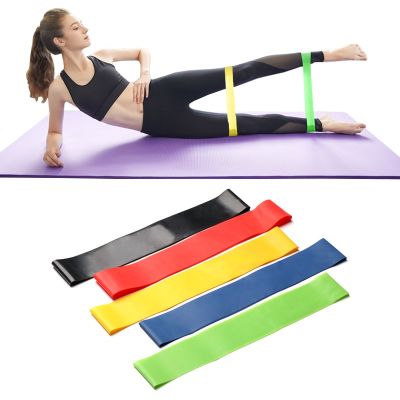5 Colors Yoga Resistance Rubber Bands Indoor Outdoor Fitness Equipment 0.35mm-1.1mm Pilates Sport Training Workout Elastic Bands