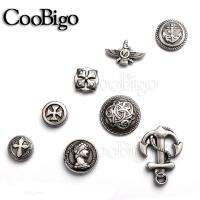 【CW】 10sets Pewter Punk Studs Rivet Spikes Garment Shoe Pets Collar Leather Parts Shield Chinese knot