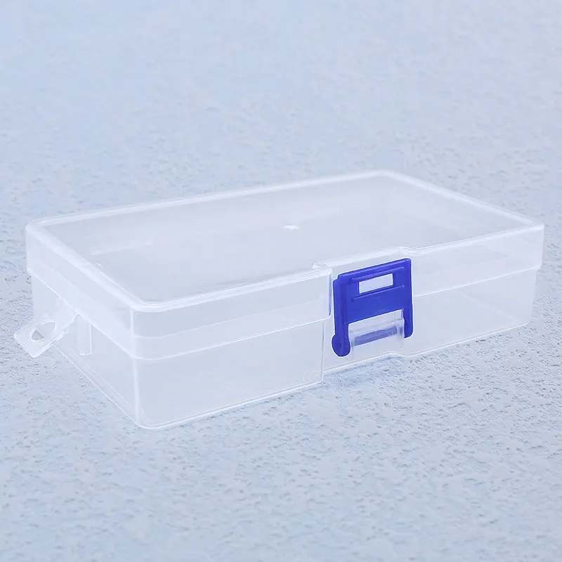 Mini Plastic Box Rectangular Box Translucent Box Packing Box Storage Box  Dustproof Durable Strong Jewelry Storage Case Container