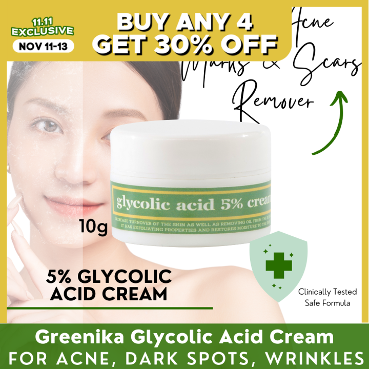 [ MICRO EXFOLIATING + WHITENING ] Greenika Exfolika Glycolic Acid Cream ...