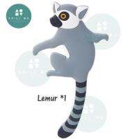 Animal Wall Hook (Raccoon, Red Panda, Lemur) ตะขอแขวนติดผนังอเนกประสงค์ กาวนาโนลอกออกแล้วใช้ใหม่ได้ ผนังไม่เป็นรอย สำคัญ รองรับน้ำหนัก 300g ตะขอแขวนติดผนังแบบใส ประเทศญี่ปุ่นยอดนิ Office Hanger Rack Space Keys Key Japan Cute Adhesive Heavy Load Sucker