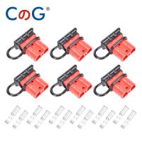 ❒☍۩ CG 1/2/4/6 Pcs 6-10 Gauge Anderson Connector Plug 50A 12-36V Battery Quick Connector Disconnect Wire Plug Kit for Winch Trailer