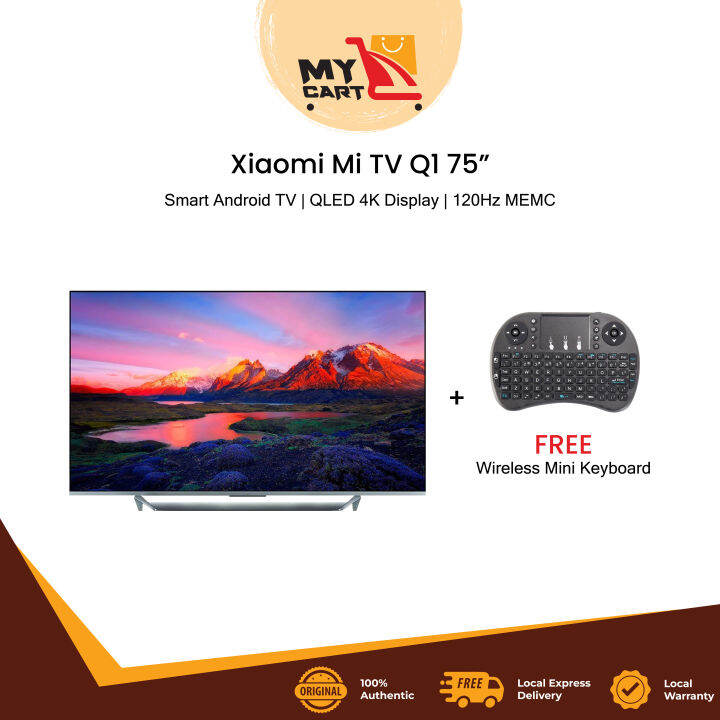 [Mi TV] Xiaomi Mi TV Q1 75 Inch - Smart Android TV (QLED 4K Display ...