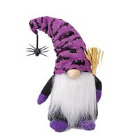 Halloween Home Deco Faceless Doll Halloween Desktop Ornaments Props Doll with Spider Dwarf Spirit Kids Gift