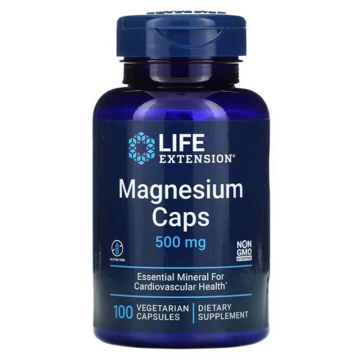 [LATEST STOCK] Life Extension Magnesium Caps 500 mg 100 Vegetarian