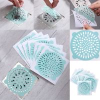 10pcs Disposable Bathroom Sewer Outfall Sink Drain Hair Strainer Stopper Filter Sticker Kitchen Supplies Anti-Blocking Strainer Dishracks Sink accesso