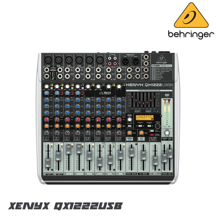 behringer-xenyx-qx-1222usb-มิกซ์เซอร์อนาล็อก-ที่มีคุณภาพในด้านน้ำเสียง-และฟังก์ชั่นการใช้งานที่ง่าย-ที่มีให้ครบครัน-รับประกันบริษัทบูเช่-1-ปี