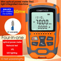 4 In1 Mini Optical Power Meter Visual Fault Locatorสายเคเบิลตรวจสอบเครือข่ายเครื่องทดสอบใยแก้วนำแสง30Km VFL