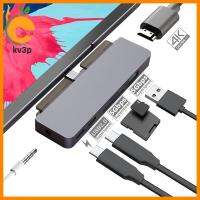 KV3P การ์ดรีดเดอร์ USB ฮับ PD ความเร็วสูง7-In-1 USB 3.0 Type-C ถึง4K HDMI