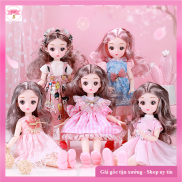 Búp bê Barbie Công chúa 3D Phát Nhạc 23 Khớp cao 30cm dễ thương cho bé