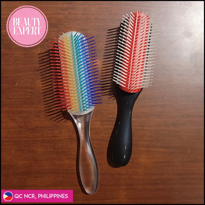 Beauty Expert 9 rows Silicone Hair Brush Styling Brush for