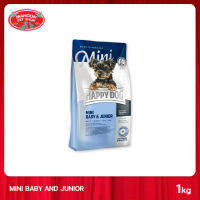 [MANOON] HAPPY DOG Mini Baby &amp; Junior สำหรับลูกสุนัขพันธุ์เล็กทุกสายพันธุ์ ขนาด 1 กิโลกรัม