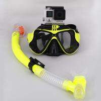 ☃ Silicon Diving Mask With Snorkeling Set For Gopro Hero8 7 6 5 Xiaomi Yi Sports Camera Accessories