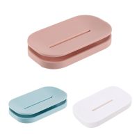 Double-layer Drain Soap Box dengan Drainage Removable Container Plastic Soap Box