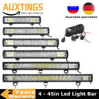 7D 20 23 45 216 W 252W 288W 324W LED Light Bar Offroad Driving Lights Combo Work Light Bar 12V 24V รถบรรทุก SUV A 4WD 4x4