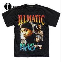 หายาก!! Nas Illmatic Rapper ฮิปฮอป Unisex Men S | เสื้อยืด S-3Xl