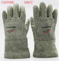 CASTONG 500 degree High temperature protection gloves Aramid High temperature Protective gloves Wear-resistant Cut cut gloves