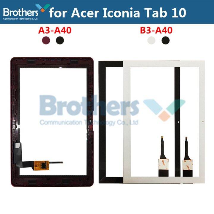 tablet-touch-screen-for-acer-iconia-tab-10-a3-a40-b3-a40-touch-digitizer-front-glass-with-frame-10-1-panel-replacement-tested