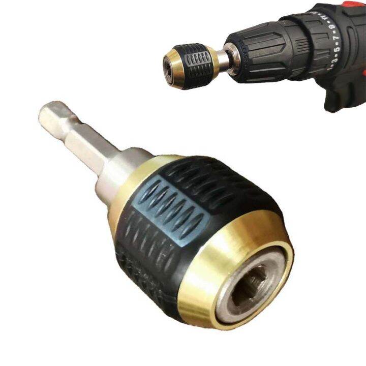 Drill Bit Adapter Hex Shank Quick Change Adapter Stainless Steel Chuck