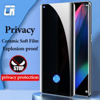 ✣✿☜ Privacy Full Curved Ceramic Soft Film for OPPO Find X5 Pro X6 X3 X2 Neo Anti Spy Screen Protector for OPPO Reno 6 5 4 3 Pro Film