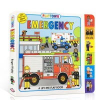 English original Playtown: emergency cardboard flip book emergency rescue hundred popular science picture book