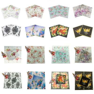 20Pcs/lot Floral Flower Theme Paper Napkins Tissue Napkins Decoupage Decoration Festive Party Supplies 33x33cm
