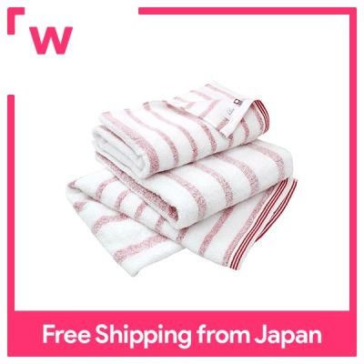 ผ้าเช็ดตัว Imabari ได้รับการรับรองผ้าเช็ดตัว Hiorie ชุดละอองลายญี่ปุ่นสีแดง3แบรนด์ Imabari ดูดซับได้ทันทีแห้งเร็วผ้าฝ้าย100% ห้องแห้งนุ่มผ้าเช็ดตัว Imabari นุ่ม