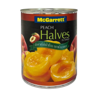 McGarrett Peach Halves แม็กกาแรต พีชผ่าครึ่งในน้ำเชื่อม 820 กรัม