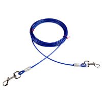 Dog Tie Out Cable 3 Meter Tie-Out Cable For Dogs Up To 100 Lbs Pet Outdoor Tie Out Lead Leash Great For Medium Large Dogs