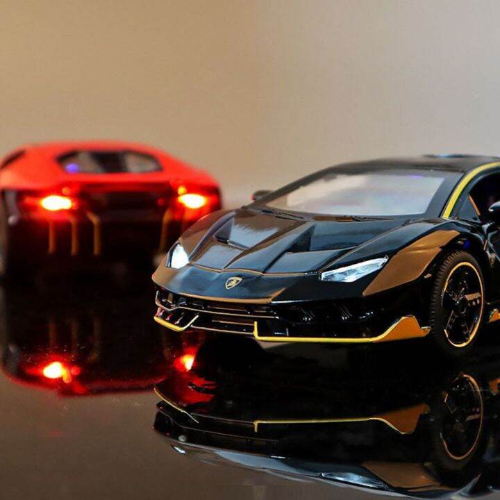 รถโมเดล-lp770-4รถ-diecast-ของเล่นรถ-diecast-ซิงค์อัลลอยของเล่นของขวัญสำหรับเด็กผู้ชาย-mobil-musik-lampu-belakang-แบบดึง