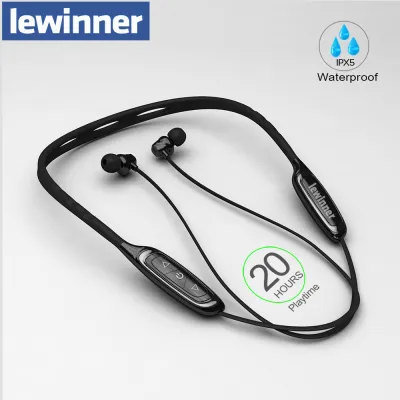 Lewinner W1 Neckband Bluetooth Earphone with Mic IPX5 Waterproof Sports Wireless Headphone Bluetooth for phone xiaomi