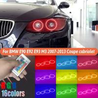 ไฟหน้าฮาโลตานางฟ้า Rgb หลายสี Led สำหรับ Bmw 3ชุด E90 E92 E93 M3 2007 2013คูเป้คาบริโอเลต